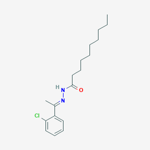 molecular formula C18H27ClN2O B449337 N'-[1-(2-chlorophenyl)ethylidene]decanohydrazide 