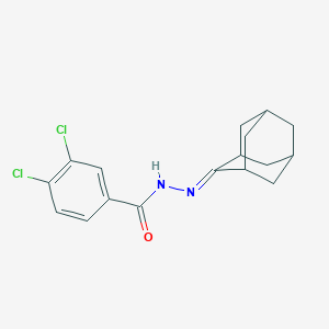 molecular formula C17H18Cl2N2O B449339 3,4-dichloro-N'-(tricyclo[3.3.1.1~3,7~]dec-2-ylidene)benzohydrazide 