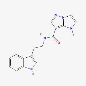 N-[2-(1H-indol-3-yl)ethyl]-1-methyl-1H-imidazo[1,2-b]pyrazole-7-carboxamide