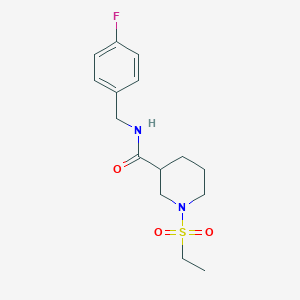 1-(ETHANESULFONYL)-N-[(4-FLUOROPHENYL)METHYL]PIPERIDINE-3-CARBOXAMIDE