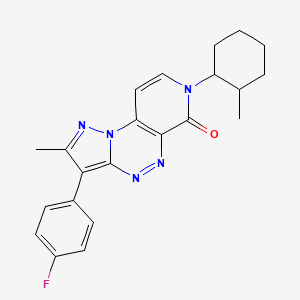 3-(4-fluorophenyl)-2-methyl-7-(2-methylcyclohexyl)pyrazolo[5,1-c]pyrido[4,3-e][1,2,4]triazin-6(7H)-one