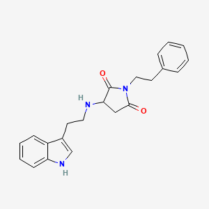 3-{[2-(1H-indol-3-yl)ethyl]amino}-1-(2-phenylethyl)pyrrolidine-2,5-dione