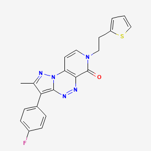 3-(4-fluorophenyl)-2-methyl-7-[2-(2-thienyl)ethyl]pyrazolo[5,1-c]pyrido[4,3-e][1,2,4]triazin-6(7H)-one