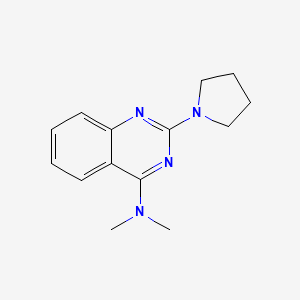 N,N-dimethyl-2-(1-pyrrolidinyl)-4-quinazolinamine