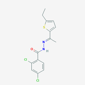 molecular formula C15H14Cl2N2OS B449348 2,4-dichloro-N'-[1-(5-ethyl-2-thienyl)ethylidene]benzohydrazide 