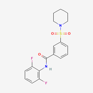 N-(2,6-difluorophenyl)-3-(1-piperidinylsulfonyl)benzamide