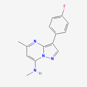 3-(4-fluorophenyl)-N,5-dimethylpyrazolo[1,5-a]pyrimidin-7-amine