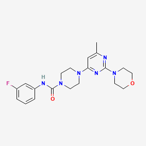 N-(3-Fluorophenyl)-4-[6-methyl-2-(morpholin-4-YL)pyrimidin-4-YL]piperazine-1-carboxamide