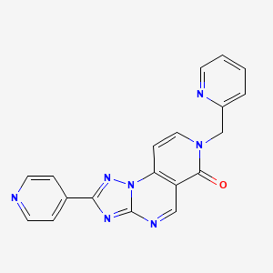 molecular formula C19H13N7O B4493562 2-pyridin-4-yl-7-(pyridin-2-ylmethyl)pyrido[3,4-e][1,2,4]triazolo[1,5-a]pyrimidin-6(7H)-one 