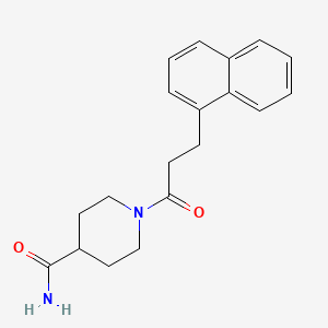 1-[3-(1-naphthyl)propanoyl]-4-piperidinecarboxamide