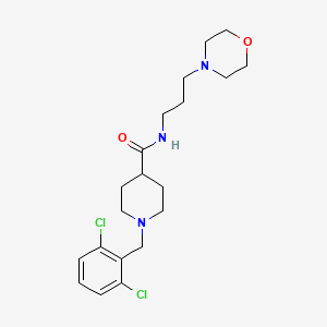 molecular formula C20H29Cl2N3O2 B4493604 1-(2,6-dichlorobenzyl)-N-[3-(4-morpholinyl)propyl]-4-piperidinecarboxamide 