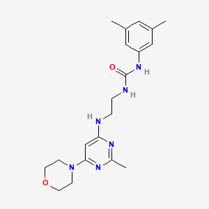 N-(3,5-dimethylphenyl)-N'-(2-{[2-methyl-6-(4-morpholinyl)-4-pyrimidinyl]amino}ethyl)urea