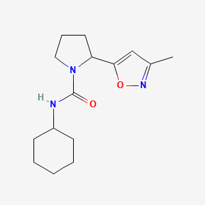 N-cyclohexyl-2-(3-methyl-1,2-oxazol-5-yl)pyrrolidine-1-carboxamide