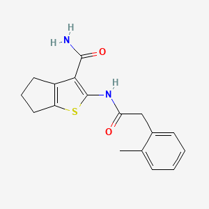 2-{[(2-methylphenyl)acetyl]amino}-5,6-dihydro-4H-cyclopenta[b]thiophene-3-carboxamide