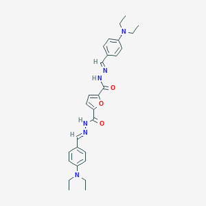 molecular formula C28H34N6O3 B449363 N'~2~,N'~5~-bis[4-(diethylamino)benzylidene]-2,5-furandicarbohydrazide 