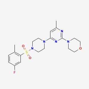 4-{4-[4-(5-Fluoro-2-methylbenzenesulfonyl)piperazin-1-YL]-6-methylpyrimidin-2-YL}morpholine