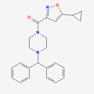 (4-Benzhydrylpiperazin-1-yl)-(5-cyclopropyl-1,2-oxazol-3-yl)methanone