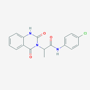 N-(4-chlorophenyl)-2-(2,4-dioxo-1,4-dihydro-3(2H)-quinazolinyl)propanamide