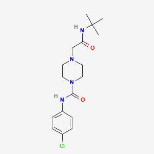 molecular formula C17H25ClN4O2 B4493696 4-[2-(tert-butylamino)-2-oxoethyl]-N-(4-chlorophenyl)piperazine-1-carboxamide 