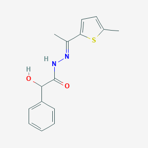molecular formula C15H16N2O2S B449371 2-hydroxy-N'-[1-(5-methyl-2-thienyl)ethylidene]-2-phenylacetohydrazide 