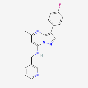 3-(4-fluorophenyl)-5-methyl-N-(pyridin-3-ylmethyl)pyrazolo[1,5-a]pyrimidin-7-amine