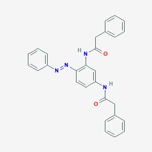 molecular formula C28H24N4O2 B449373 2-phenyl-N-[3-[(phenylacetyl)amino]-4-(phenyldiazenyl)phenyl]acetamide 