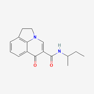 molecular formula C16H18N2O2 B4493777 N-(sec-butyl)-6-oxo-1,2-dihydro-6H-pyrrolo[3,2,1-ij]quinoline-5-carboxamide 