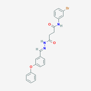 N-(3-bromophenyl)-4-oxo-4-[2-(3-phenoxybenzylidene)hydrazino]butanamide