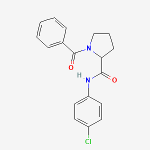 N-(4-chlorophenyl)-1-(phenylcarbonyl)prolinamide