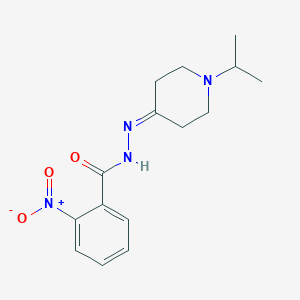 molecular formula C15H20N4O3 B449385 2-nitro-N'-(1-isopropyl-4-piperidinylidene)benzohydrazide 