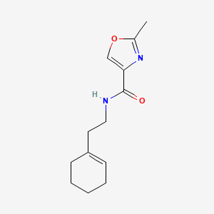 N-[2-(1-cyclohexen-1-yl)ethyl]-2-methyl-1,3-oxazole-4-carboxamide