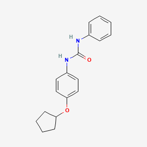 3-[4-(CYCLOPENTYLOXY)PHENYL]-1-PHENYLUREA