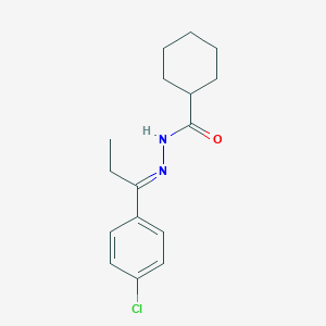 N'-[1-(4-chlorophenyl)propylidene]cyclohexanecarbohydrazide