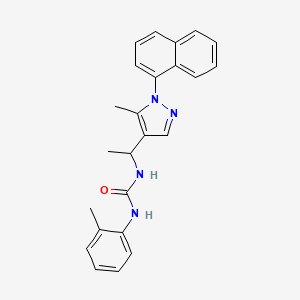 N-{1-[5-methyl-1-(1-naphthyl)-1H-pyrazol-4-yl]ethyl}-N'-(2-methylphenyl)urea