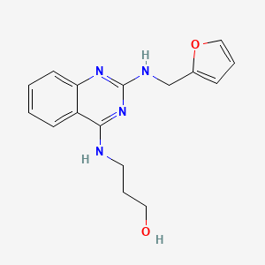 3-({2-[(2-furylmethyl)amino]-4-quinazolinyl}amino)-1-propanol