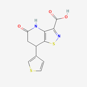 5-oxo-7-(3-thienyl)-4,5,6,7-tetrahydroisothiazolo[4,5-b]pyridine-3-carboxylic acid