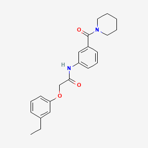 2-(3-ethylphenoxy)-N-[3-(1-piperidinylcarbonyl)phenyl]acetamide