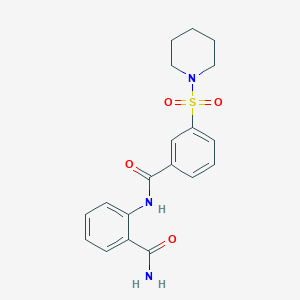 2-{[3-(1-piperidinylsulfonyl)benzoyl]amino}benzamide