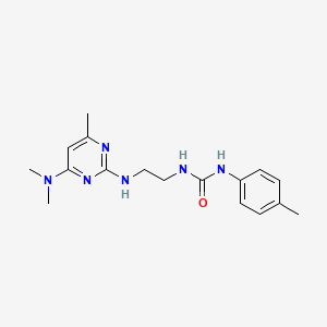 N-(2-{[4-(dimethylamino)-6-methyl-2-pyrimidinyl]amino}ethyl)-N'-(4-methylphenyl)urea