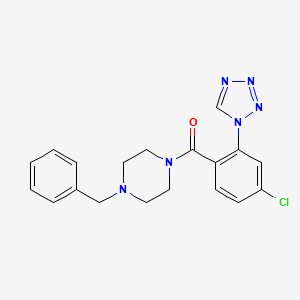 (4-benzylpiperazin-1-yl)[4-chloro-2-(1H-tetrazol-1-yl)phenyl]methanone