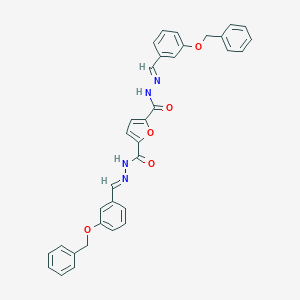 molecular formula C34H28N4O5 B449410 N'~2~,N'~5~-bis[3-(benzyloxy)benzylidene]-2,5-furandicarbohydrazide 