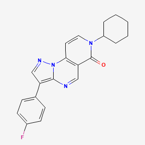 7-cyclohexyl-3-(4-fluorophenyl)pyrazolo[1,5-a]pyrido[3,4-e]pyrimidin-6(7H)-one