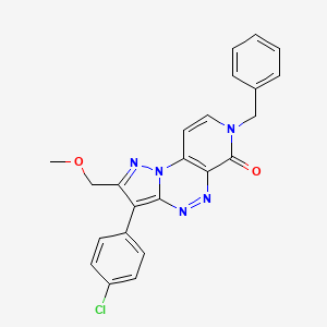 7-benzyl-3-(4-chlorophenyl)-2-(methoxymethyl)pyrazolo[5,1-c]pyrido[4,3-e][1,2,4]triazin-6(7H)-one