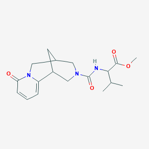 molecular formula C18H25N3O4 B4494141 methyl N-[(6-oxo-7,11-diazatricyclo[7.3.1.0~2,7~]trideca-2,4-dien-11-yl)carbonyl]valinate 