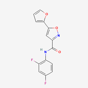 N-(2,4-difluorophenyl)-5-(2-furyl)-3-isoxazolecarboxamide