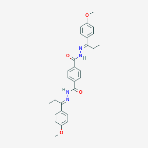 molecular formula C28H30N4O4 B449417 N'~1~,N'~4~-bis[1-(4-methoxyphenyl)propylidene]terephthalohydrazide 