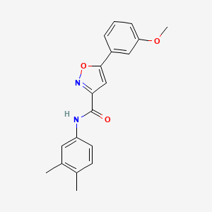 N-(3,4-dimethylphenyl)-5-(3-methoxyphenyl)-1,2-oxazole-3-carboxamide