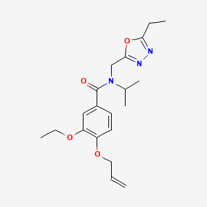 4-(allyloxy)-3-ethoxy-N-[(5-ethyl-1,3,4-oxadiazol-2-yl)methyl]-N-isopropylbenzamide