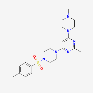 4-[4-(4-Ethylbenzenesulfonyl)piperazin-1-YL]-2-methyl-6-(4-methylpiperazin-1-YL)pyrimidine