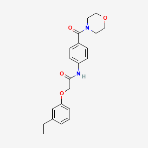 molecular formula C21H24N2O4 B4494271 2-(3-ethylphenoxy)-N-[4-(4-morpholinylcarbonyl)phenyl]acetamide 